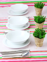 elegant holiday table setting