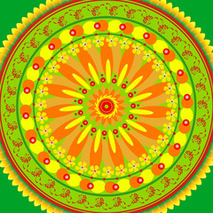 Mandala Round Ornament Pattern Floral Drawing