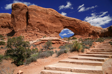 South window in Arches National Park in Utah, USA