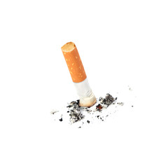 Extinguished cigarette