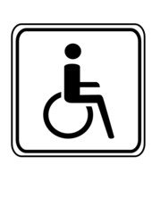 Schild Behindertengerecht