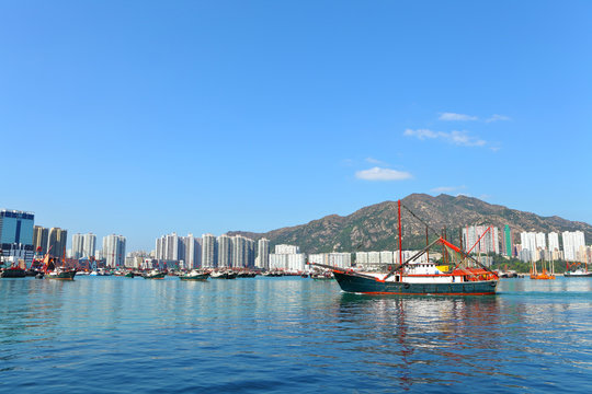 Fishing boat in Hong Kong, Tuen Mun