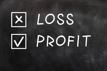 Obraz premium Loss and profit