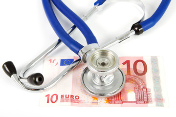 Stethoskop mit zehn Euro