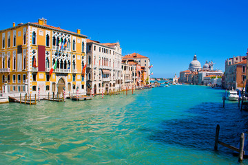 Fototapeta na wymiar Słynny Canal Grande w Wenecji, Włochy.