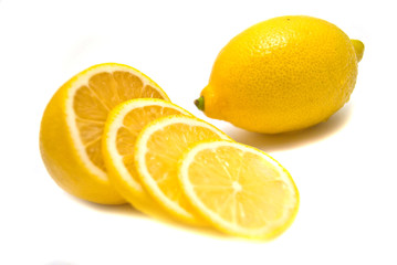 Naklejka na ściany i meble lemon close-up