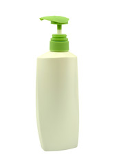 shampoo bottle on white background