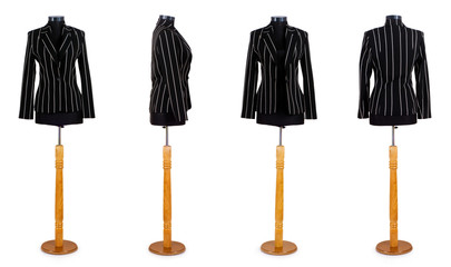 Stylish clothing isolated on the white background