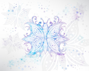 Background Abstract Butterfly Vector