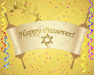 Holiday background of jewish passover.