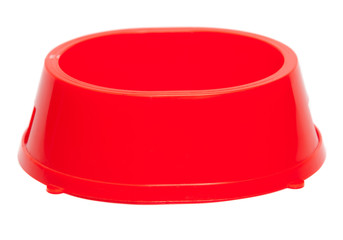 Cup for a forage for dogs and cats. It is isolated