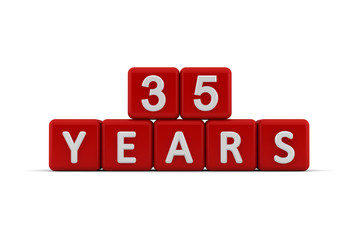 Red letter cubes 35 years