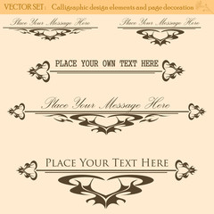Vector Set of Vintage Design