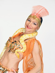 Arabic woman with snake