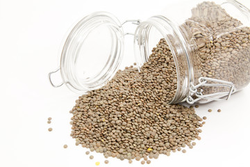Raw lentils
