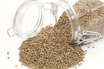 Raw lentils