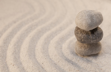 Fototapeta na wymiar medytacja zen kamienie ułożone