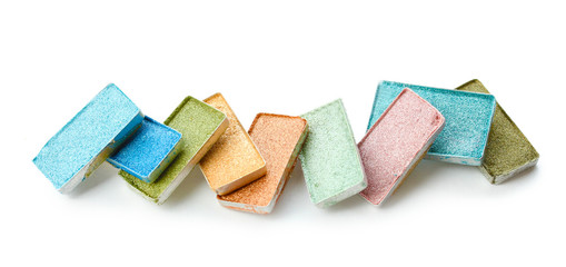 eyes shadow isolated on white