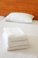 Fototapeta na wymiar three towels