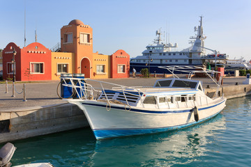 yacht near hotel