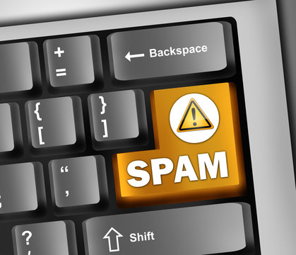 Keyboard Illustration "Spam"