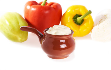 mayonnaise and sweet paprika