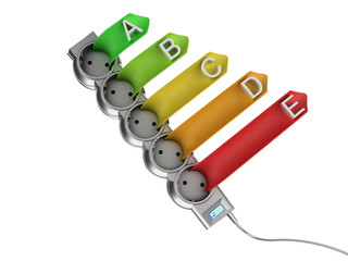 Sign energy efficiency class  with surge protector