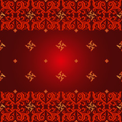 Seamless decorative ornament