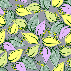 Fototapeta na wymiar Abstract seamless spring pattern