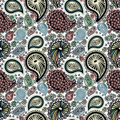 Abstract seamless doodle pattern