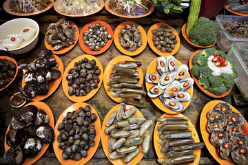 Sea foods from Hong Kong cusine