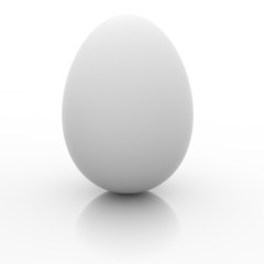 White egg isolated