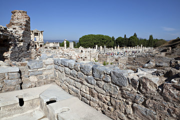 Toilets in Ephesus