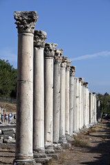 Colums in The Western Gate of Agora