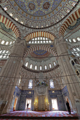 Fototapeta na wymiar Interier view of Selimiye Mosque