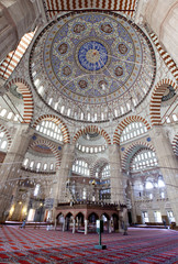 Fototapeta na wymiar Interier widok meczetu Selimiye