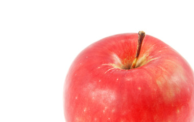 juicy apple isolated on white background