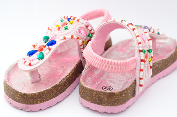 Children's sandals (pair, close up)