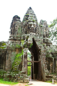 Angkor Thom gate. Siem Reap, Cambodia.