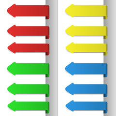 Colorful pointing arrows 2