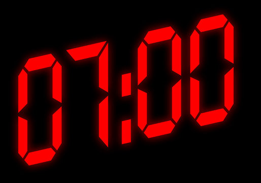Digitalnanzeige - 07:00