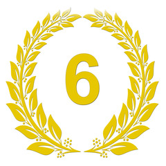 Lorbeerkranz Gold - 6