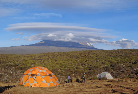 Kilimanjaro - vue depuis Shira I camp
