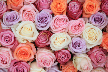 Pastel rose wedding flowers - Powered by Adobe