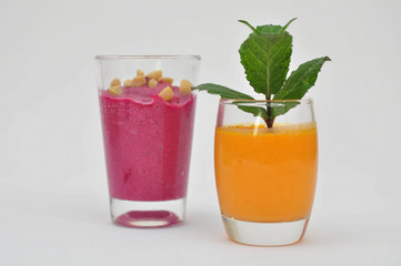 2 verrines potiron betterave