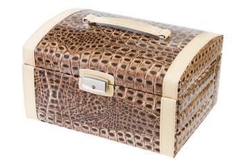 indoor leather jewelry box