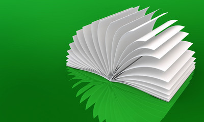 White Book on green 2