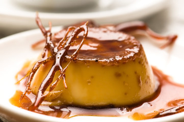 Delicious creme caramel dessert