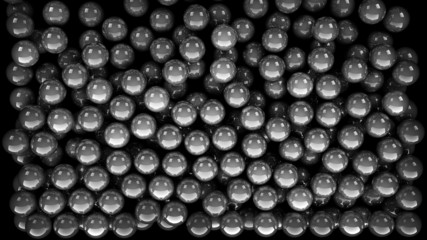silver marble balls as a background 3d