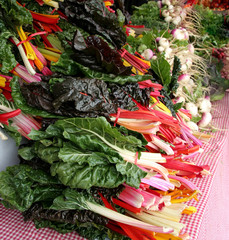 greens at farmer's market